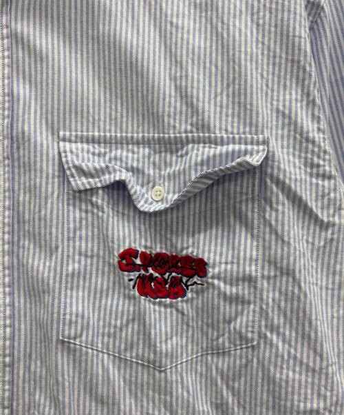 J.PRESS（ジェイプレス）J.PRESS (ジェイプレス) 長袖シャツ スカイブルー×ホワイト サイズ:Mの古着・服飾アイテム