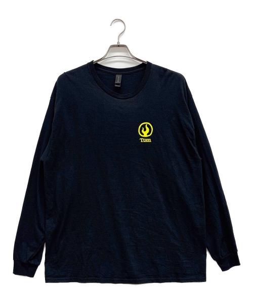 ROLLER MAGAZINE（ローラーマガジン）ROLLER MAGAZINE (ローラーマガジン) ロングスリーブカットソー ブラック×イエロー サイズ:XLの古着・服飾アイテム
