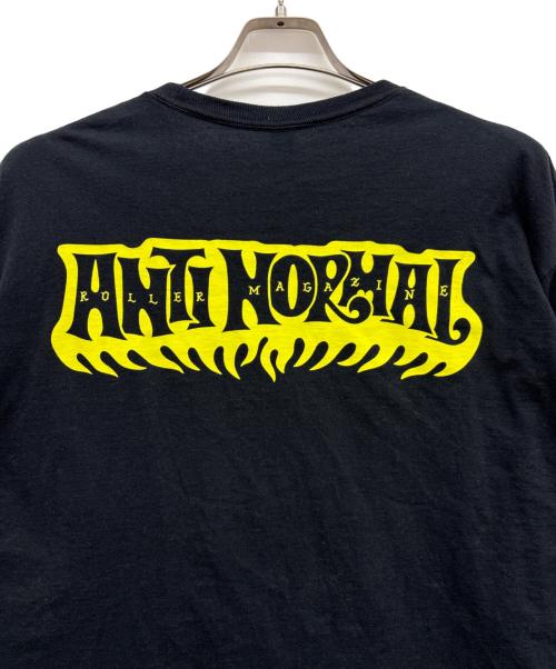 ROLLER MAGAZINE（ローラーマガジン）ROLLER MAGAZINE (ローラーマガジン) ロングスリーブカットソー ブラック×イエロー サイズ:XLの古着・服飾アイテム