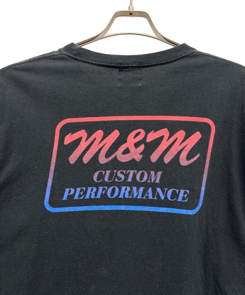 m&m custom performance（エムアンドエム カスタムパフォーマンス）m&m custom performance (エムアンドエム カスタムパフォーマンス) 多摩川ダイナー ロングスリーブカットソー ブラック サイズ:XLの古着・服飾アイテム