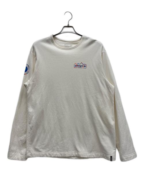 Patagonia（パタゴニア）Patagonia (パタゴニア) ライトウェイト・ユニティ・フィッツ・ワイルドライズ・クルー ホワイト サイズ:Lの古着・服飾アイテム