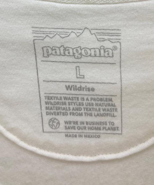 Patagonia（パタゴニア）Patagonia (パタゴニア) ライトウェイト・ユニティ・フィッツ・ワイルドライズ・クルー ホワイト サイズ:Lの古着・服飾アイテム