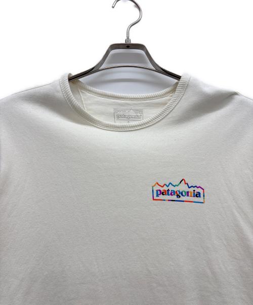 Patagonia（パタゴニア）Patagonia (パタゴニア) ライトウェイト・ユニティ・フィッツ・ワイルドライズ・クルー ホワイト サイズ:Lの古着・服飾アイテム
