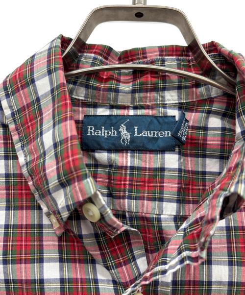 RALPH LAUREN（ラルフローレン）RALPH LAUREN (ラルフローレン) チェックシャツ レッド×ホワイト サイズ:Sの古着・服飾アイテム