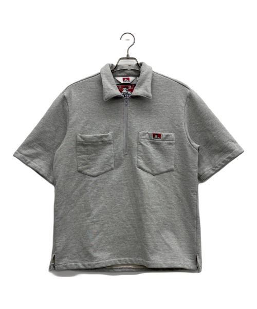 BEN DAVIS（ベンデイビス）BEN DAVIS (ベンデイビス) ハーフジップ半袖スウェット グレー サイズ:Mの古着・服飾アイテム