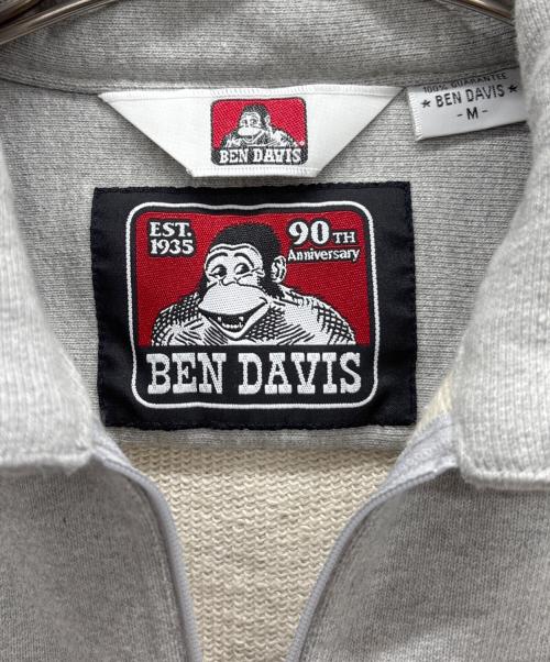 BEN DAVIS（ベンデイビス）BEN DAVIS (ベンデイビス) ハーフジップ半袖スウェット グレー サイズ:Mの古着・服飾アイテム