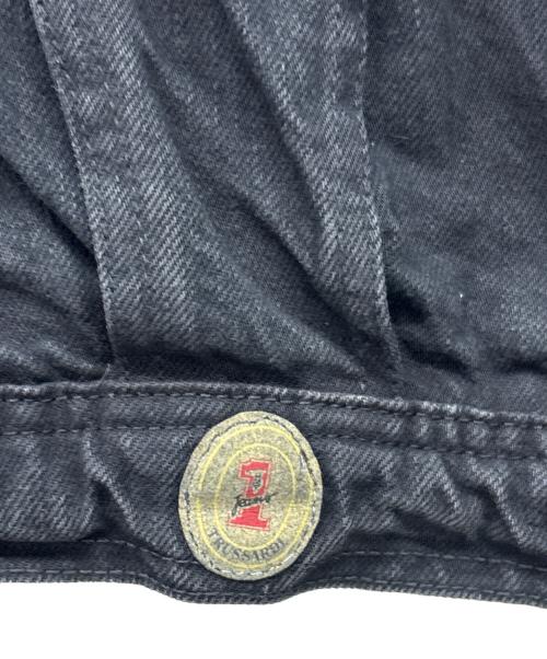 TRUSSARDI JEANS（トラサルディージーンズ）TRUSSARDI JEANS (トラサルディージーンズ) デニムジャケット グレー サイズ:Lの古着・服飾アイテム