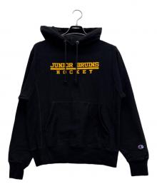Champion REVERSE WEAVE（チャンピオン リバース ウィーブ）の古着「プルオーバーパーカー」｜ブラック