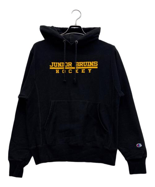 Champion REVERSE WEAVE（チャンピオン リバース ウィーブ）Champion REVERSE WEAVE (チャンピオン リバース ウィーブ) プルオーバーパーカー ブラック サイズ:SMALLの古着・服飾アイテム