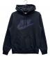SUPREME（シュプリーム）の古着「Leather Applique Hooded Sweatshirt」｜ブラック