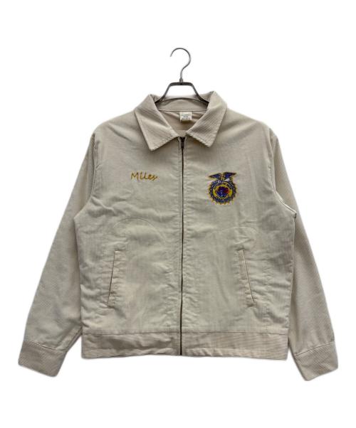 ALCARZA（アルカライザ）ALCARZA (アルカライザ) ワークジャケット アイボリー サイズ:Lの古着・服飾アイテム