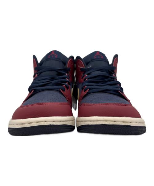NIKE（ナイキ）NIKE (ナイキ) AIR JORDAN1 MID SE レッド×ネイビー サイズ:28 未使用品の古着・服飾アイテム