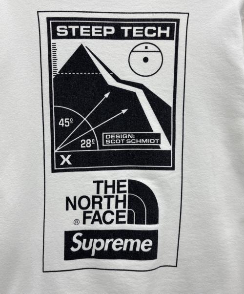THE NORTH FACE（ザ ノース フェイス）THE NORTH FACE (ザ ノース フェイス) SUPREME (シュプリーム) Steep Tech Crewneck ホワイト サイズ:Sの古着・服飾アイテム