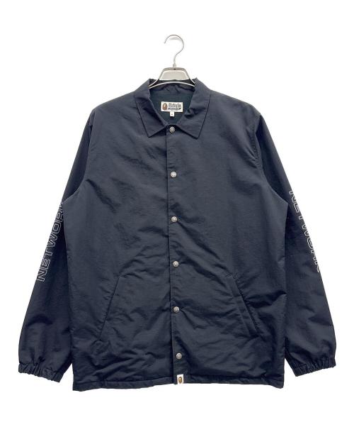 A BATHING APE（アベイシングエイプ）A BATHING APE (アベイシングエイプ) コーチジャケット ブラック サイズ:XLの古着・服飾アイテム
