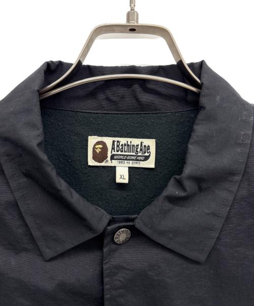 A BATHING APE（アベイシングエイプ）A BATHING APE (アベイシングエイプ) コーチジャケット ブラック サイズ:XLの古着・服飾アイテム