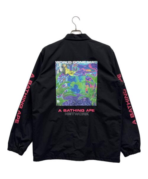 A BATHING APE（アベイシングエイプ）A BATHING APE (アベイシングエイプ) コーチジャケット ブラック サイズ:XLの古着・服飾アイテム