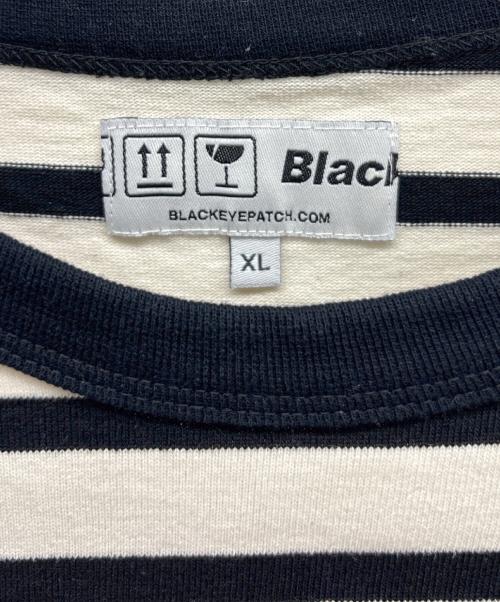 BlackEyePatch（ブラックアイパッチ）BlackEyePatch (ブラックアイパッチ) ボーダーカットソー アイボリー×ブラック サイズ:XLの古着・服飾アイテム