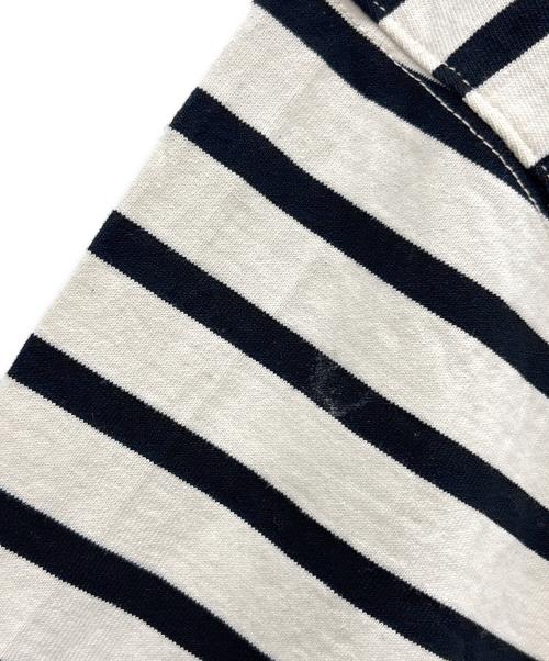 BlackEyePatch（ブラックアイパッチ）BlackEyePatch (ブラックアイパッチ) ボーダーカットソー アイボリー×ブラック サイズ:XLの古着・服飾アイテム