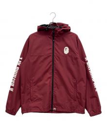 A BATHING APE（アベイシングエイプ）の古着「ジップアップジャケット」｜ワインレッド