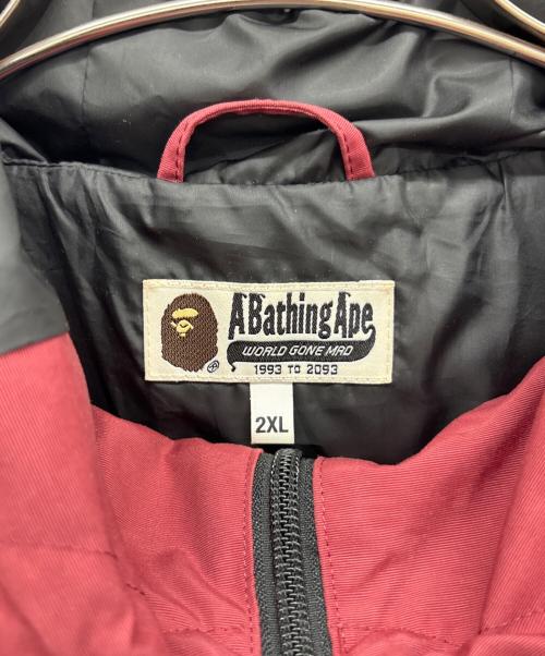 A BATHING APE（アベイシングエイプ）A BATHING APE (アベイシングエイプ) ジップアップジャケット ワインレッド サイズ:2XLの古着・服飾アイテム
