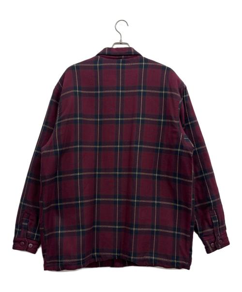 CarHartt（カーハート）CarHartt (カーハート) 裏ボアアーチャーシャツジャケット ワインレッド サイズ:XLの古着・服飾アイテム