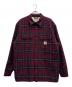 CarHartt（カーハート）の古着「裏ボアアーチャーシャツジャケット」｜ワインレッド