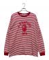 A BATHING APE（アベイシングエイプ）の古着「ロングスリーブカットソー」｜レッド×ホワイト