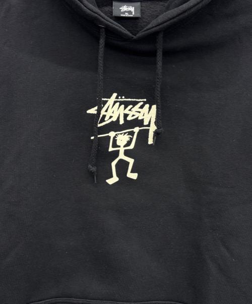 stussy（ステューシー）stussy (ステューシー) プルオーバーパーカー ブラック サイズ:XLの古着・服飾アイテム