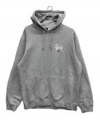 stussyステューシー）の古着「プルオーバーパーカー」｜グレー