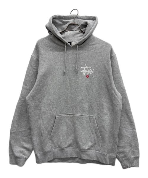 stussy（ステューシー）stussy (ステューシー) プルオーバーパーカー グレー サイズ:XLの古着・服飾アイテム