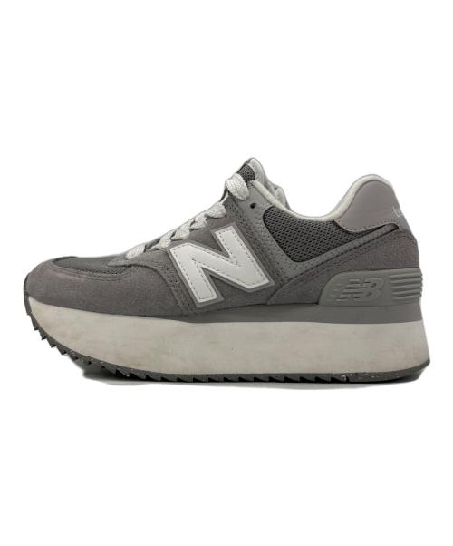 NEW BALANCE（ニューバランス）NEW BALANCE (ニューバランス) 574 グレー×ホワイト サイズ:22.5の古着・服飾アイテム
