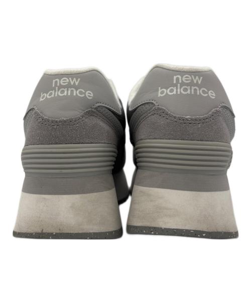 NEW BALANCE（ニューバランス）NEW BALANCE (ニューバランス) 574 グレー×ホワイト サイズ:22.5の古着・服飾アイテム