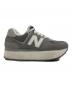 中古・古着 NEW BALANCE (ニューバランス) 574 グレー×ホワイト サイズ:22.5：5000円