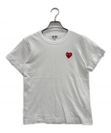 PLAY COMME des GARCONS（プレイコムデギャルソン）の古着「ハートTシャツ」｜ホワイト
