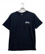 stussyステューシー）の古着「プリントTシャツ」｜ブラック