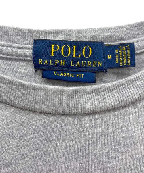 POLO RALPH LAUREN（ポロ・ラルフローレン）POLO RALPH LAUREN (ポロ・ラルフローレン) クラシックフィットデニムベアTシャツ グレー サイズ:Mの古着・服飾アイテム