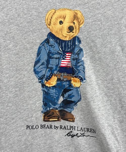 POLO RALPH LAUREN（ポロ・ラルフローレン）POLO RALPH LAUREN (ポロ・ラルフローレン) クラシックフィットデニムベアTシャツ グレー サイズ:Mの古着・服飾アイテム