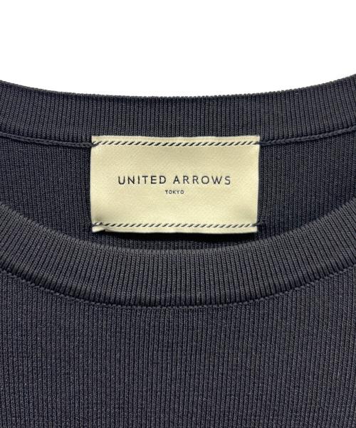 UNITED ARROWS TOKYO（ユナイテッドアローズトウキョウ）UNITED ARROWS TOKYO (ユナイテッドアローズトウキョウ) エンブロティアードコンビニット ブラック×グレー サイズ:表記無しの古着・服飾アイテム