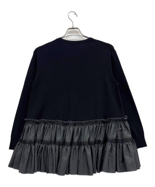 UNITED ARROWS TOKYO（ユナイテッドアローズトウキョウ）UNITED ARROWS TOKYO (ユナイテッドアローズトウキョウ) エンブロティアードコンビニット ブラック×グレー サイズ:表記無しの古着・服飾アイテム