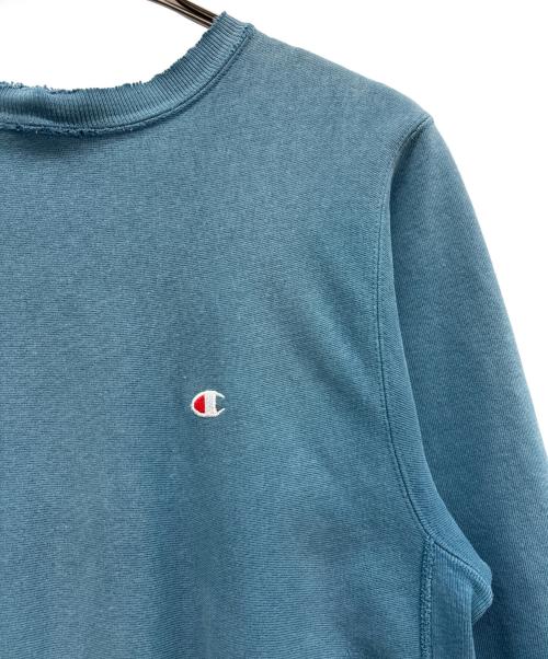 Champion REVERSE WEAVE（チャンピオン リバース ウィーブ）Champion REVERSE WEAVE (チャンピオン リバース ウィーブ) スウェット ブルー サイズ:Lの古着・服飾アイテム