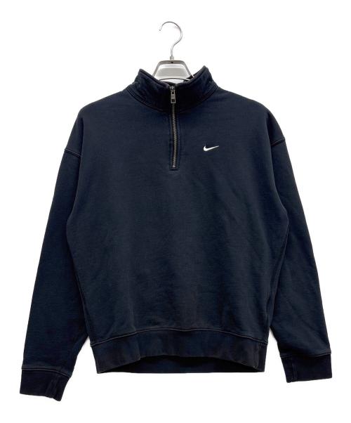NIKE（ナイキ）NIKE (ナイキ) ハーフジップスウェット ブラック サイズ:Mの古着・服飾アイテム