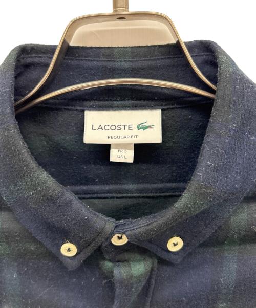 LACOSTE（ラコステ）LACOSTE (ラコステ) チェックシャツ マルチカラー サイズ:Lの古着・服飾アイテム