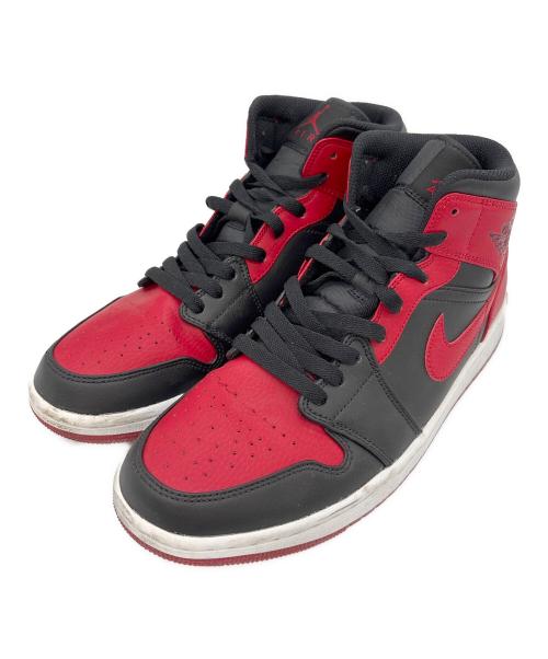 NIKE（ナイキ）NIKE (ナイキ) Air Jordan 1 Mid レッド×ブラック サイズ:27の古着・服飾アイテム