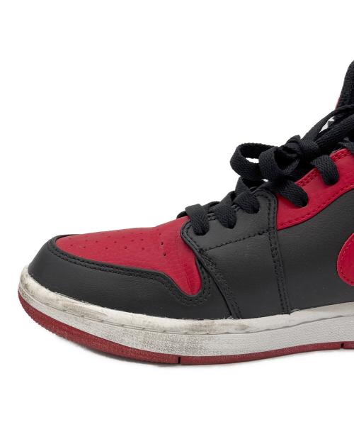 NIKE（ナイキ）NIKE (ナイキ) Air Jordan 1 Mid レッド×ブラック サイズ:27の古着・服飾アイテム