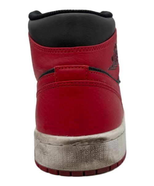 NIKE（ナイキ）NIKE (ナイキ) Air Jordan 1 Mid レッド×ブラック サイズ:27の古着・服飾アイテム