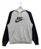 NIKEナイキ）の古着「プルオーバーパーカー」｜グレー×ブラック