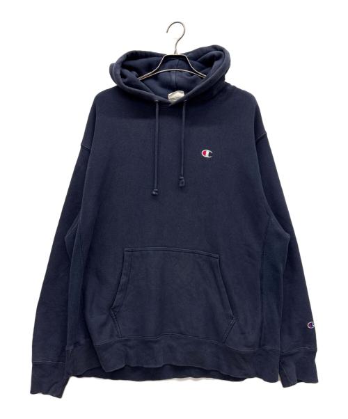 Champion REVERSE WEAVE（チャンピオン リバース ウィーブ）Champion REVERSE WEAVE (チャンピオン リバース ウィーブ) プルオーバーパーカー ネイビー サイズ:2XLの古着・服飾アイテム