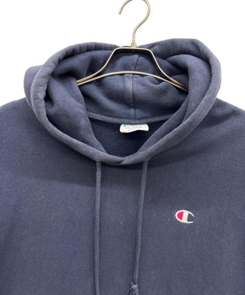 Champion REVERSE WEAVE（チャンピオン リバース ウィーブ）Champion REVERSE WEAVE (チャンピオン リバース ウィーブ) プルオーバーパーカー ネイビー サイズ:2XLの古着・服飾アイテム