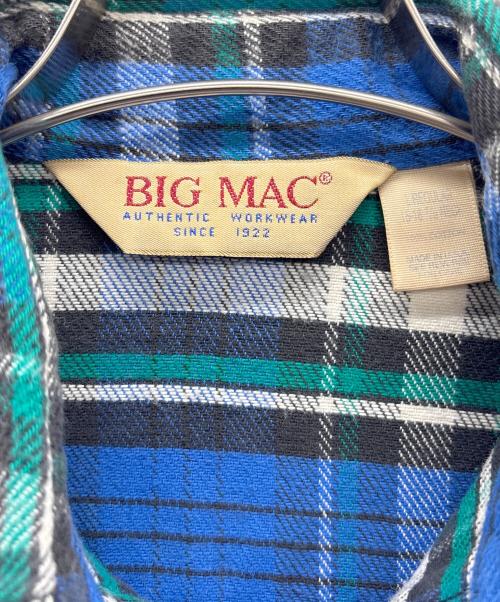 big mac（ビッグマック）big mac (ビッグマック) チェックシャツ ブルー×ホワイト サイズ:表記無しの古着・服飾アイテム