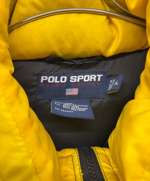 POLO SPORT（ポロスポーツ）POLO SPORT (ポロスポーツ) ダウンジャケット イエロー サイズ:XLの古着・服飾アイテム
